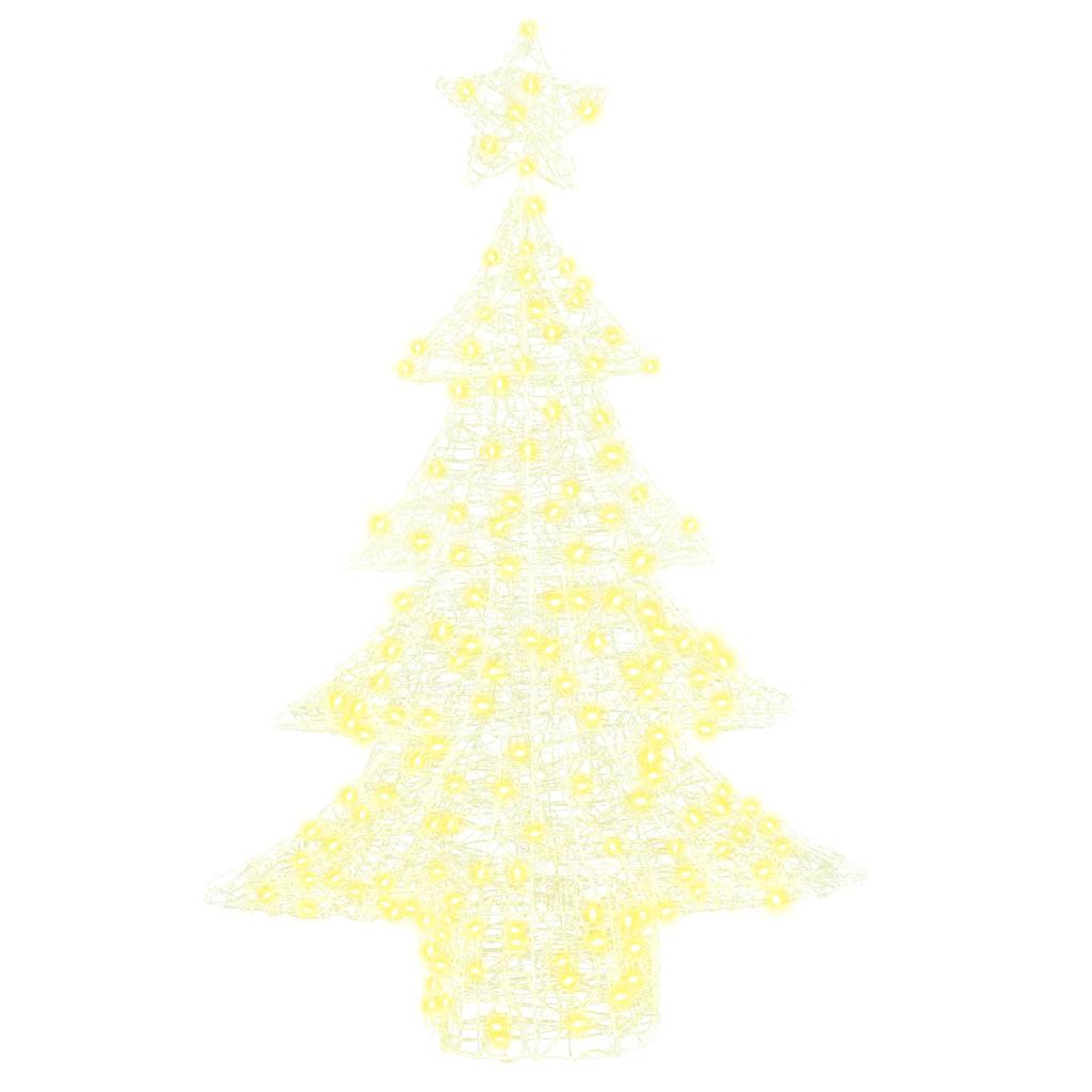 Christmas Tree with 100 LEDs Warm white 120 cm Acrylic